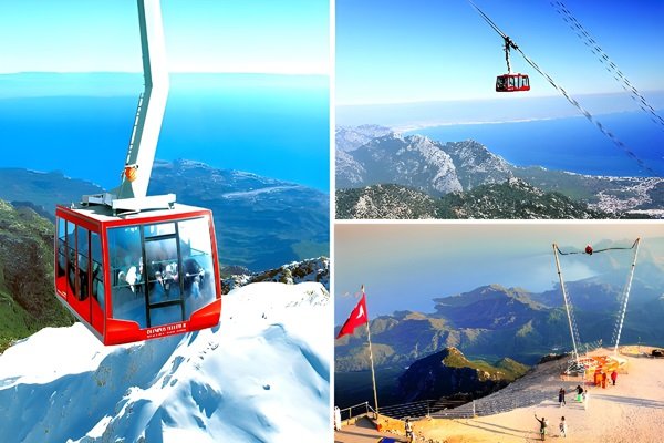 Olympos Teleferik Cable Car to Tahtalı Mountain (2365m) from Antalya